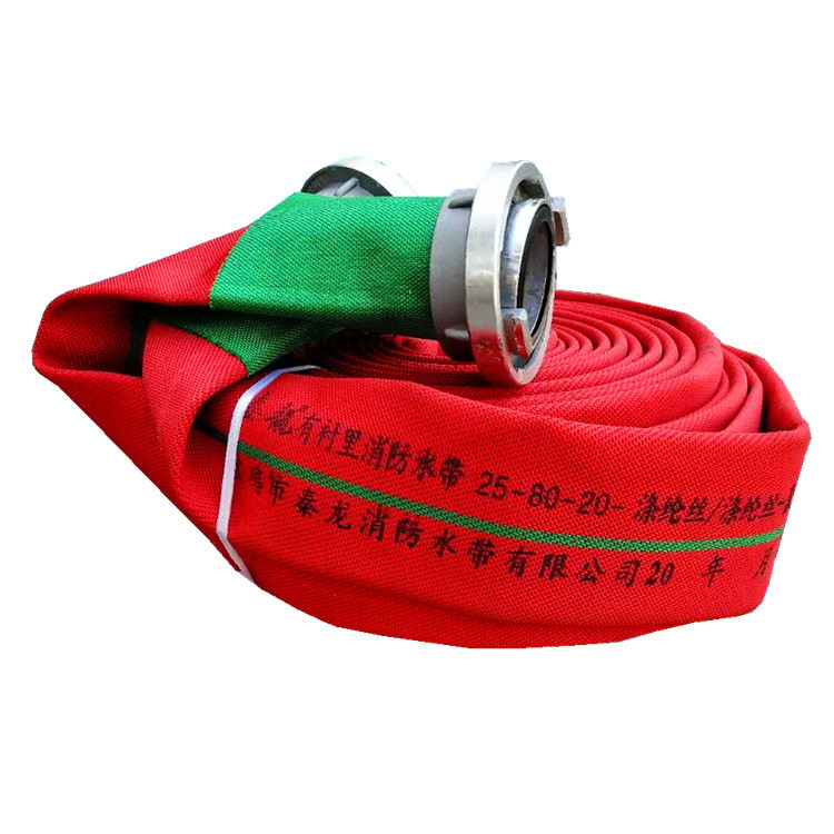 聚氨酯衬里消防水带 红色消防水带25-80-20