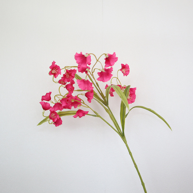 模擬高品質 3 枝風鈴花の枝花束ホームハイエンドソフト装飾花撮影小道具花瓶フラワーアレンジメント|undefined