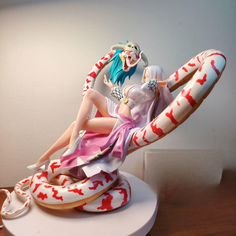 ネットセレブ新POP白蛇女王フィギュアワンピース美少女二次元フィギュアオーナメントモデルギフト|undefined