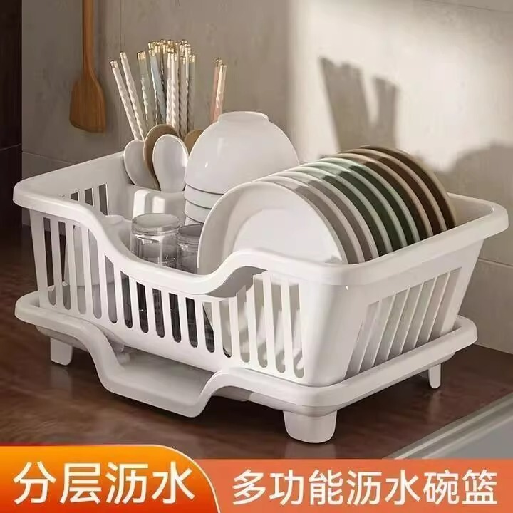 碗架加厚沥水碗架收纳架厨房水槽置物架碗柜碗盘架沥水筷子收纳架|undefined