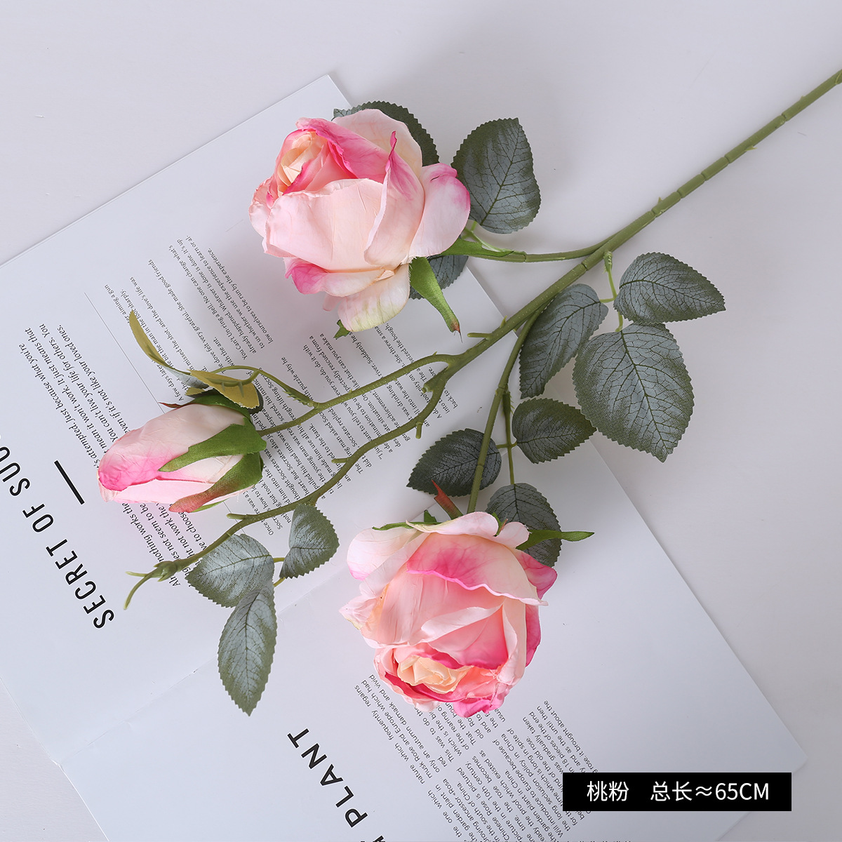 Ramo de Rosas Artificiales de Tela de Seda para San Valentín y Mesa