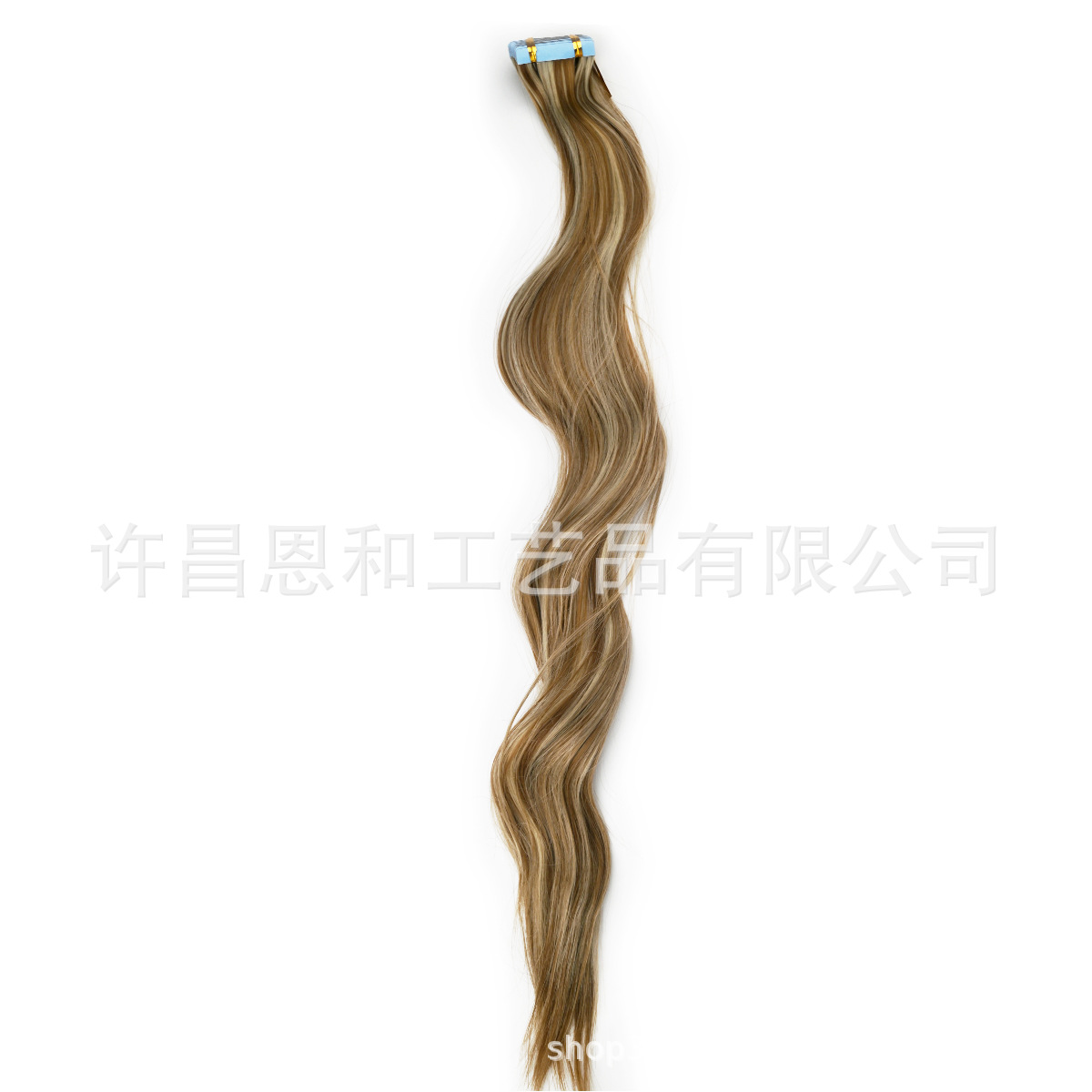 Película europea y americana pelucas blanco sin costuras Tape in hair cabello humano cabello azul adhesivo