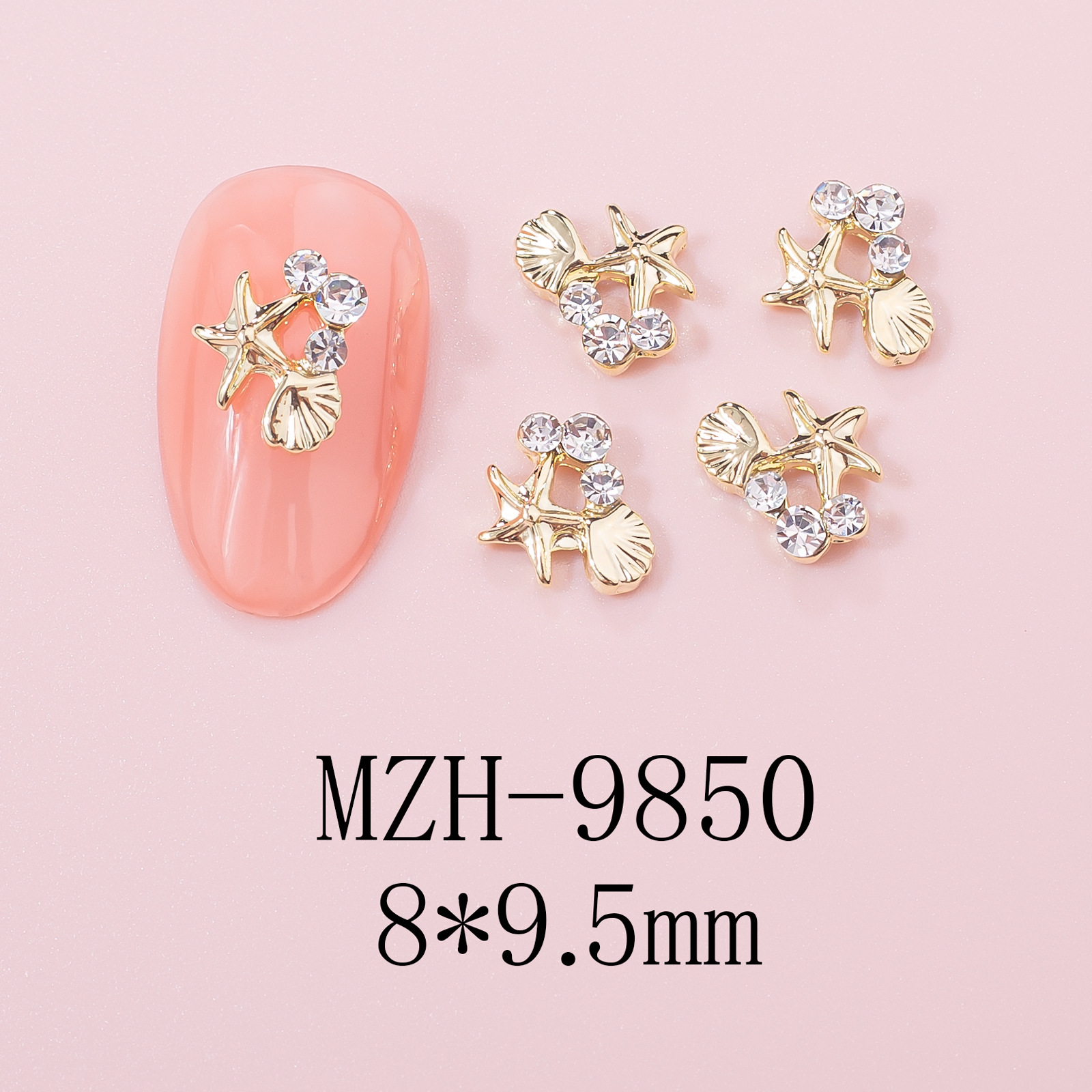 5g Weight Nail Decoration Accessories Nail Supplies 10 PCS/Package Quantity Alloy Material Star Pattern Cute Style Cute Star Alloy Nail Decoration Accessories 10 PCS/Package 无