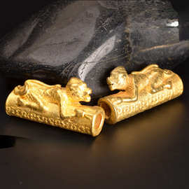 黄铜藏式佛珠  戰神哈努曼猴神  手链串珠 星月菩提DIY饰品配件