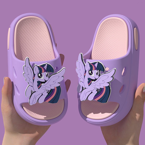 genuine goods Pony Polly Sandals and Slippers Summer New Cartoon Home Biqi Non-slip Sandals and Slippers for Large Children Women