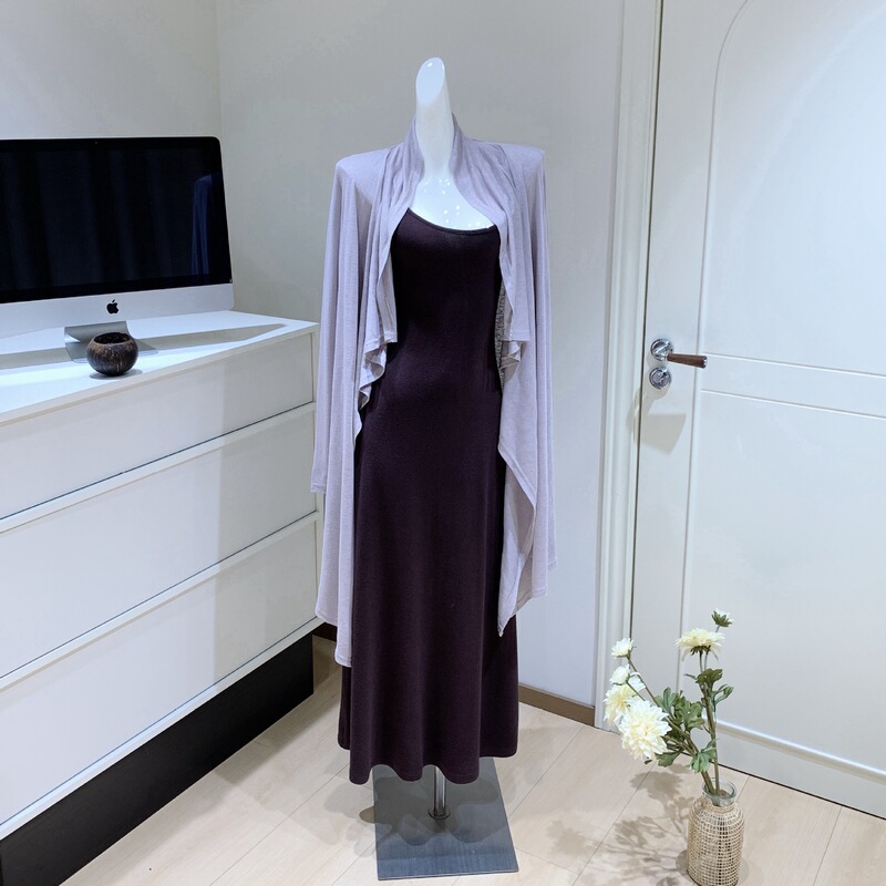 Mist Sea Love Letter Spring Cool Knitted Cardigan and Slip Dress Two-Piece Set for Women Slimming Outfit Mist Sea Love Letter Spring Cool Knitted Cardigan and Slip Dress Two-Piece Set for Women Slimming Outfit