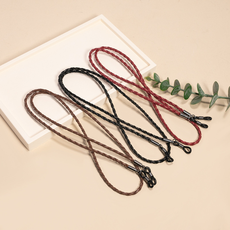 Pu Glasses Rope Colorfulful Rope Sports Simple Non-Slip Chain Reading Glasses Chain Glasses Fixed Belt Sunglasses Strap