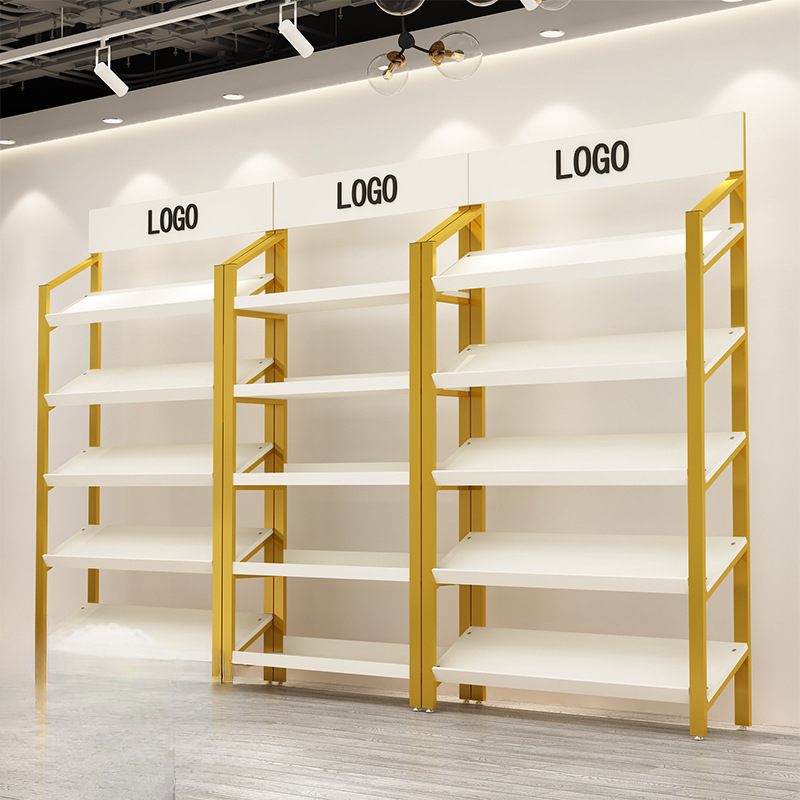 鞋店货架展示架商场中岛礼品化妆品货架红酒包包衬衣鞋架置物架