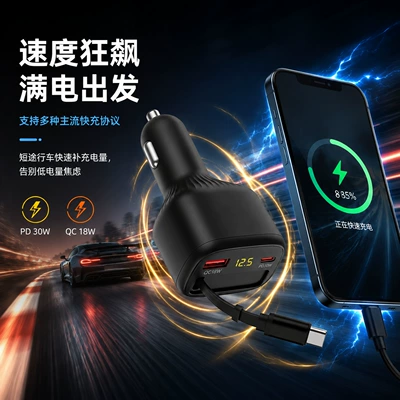 three-port independent fast charging, car – Mobil şarj cihazları