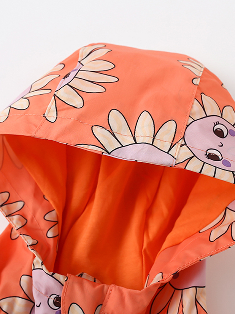 Malwee niñas abrigo abrigo otoño y invierno nuevo estilo europeo y americano ropa infantil con cremallera encapuchada ropa infantil de manga larga