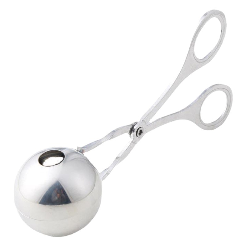 Cocina creativa tijeras de acero inoxidable cocina gadget helado bola clip fino pulido albóndiga clip píldora fabricante