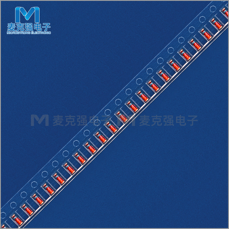 先科贴片稳压二极管ZMM12 1/2W 0.5W 12V圆柱型红色玻封装LL-34