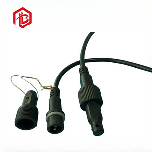 5 core black big head waterproof plug, solar panel guardrail tube engineering waterproof connector