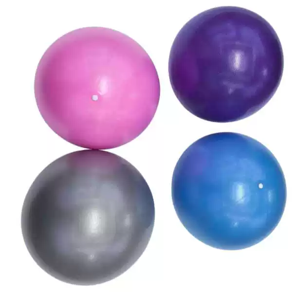 25cm Pilates Small Ball Pvc Mini Yoga Ball Explosion-Proof Thickened Frosted Wheat Straw Ball Balance Fitness Butt Lift Ball