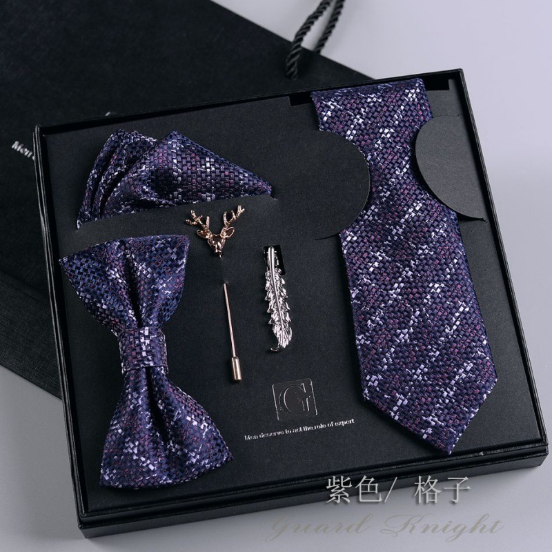 Caja de regalos de boda de novio formal europeo y americano corbata casual coreana para niños regalos de San Valentín sin golpear image 30