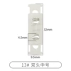 13#Double head medium number*translucent
