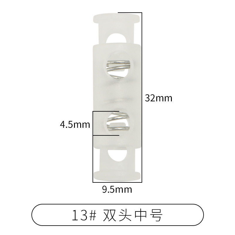 Rebecca primavera hebilla de plástico solo agujero ajuste botón campana tapa doble agujero hebilla de cuerda redonda negro cerdo hebilla de la nariz