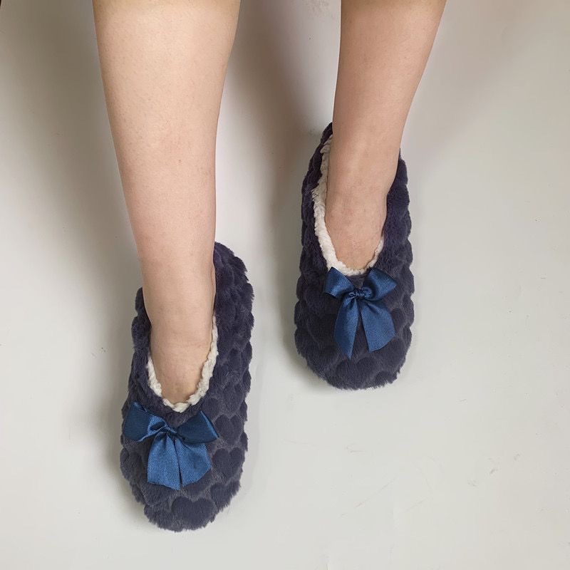 Women's Casual Bow Knot Round Toe Cotton Slippers display picture 6