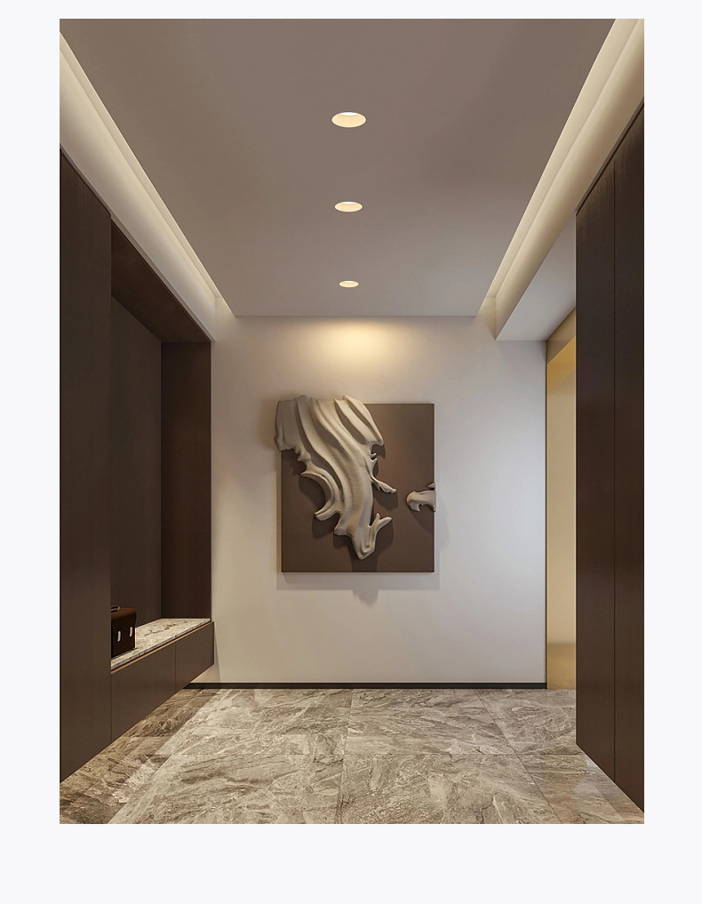 Bao Ge çerçevesiz downlight, kakao yumurtası sütü bahar yağmuru lateks boyasıyla aynı renkte, parlama önleyici gömme tepe şeklinde LED spot lamba.