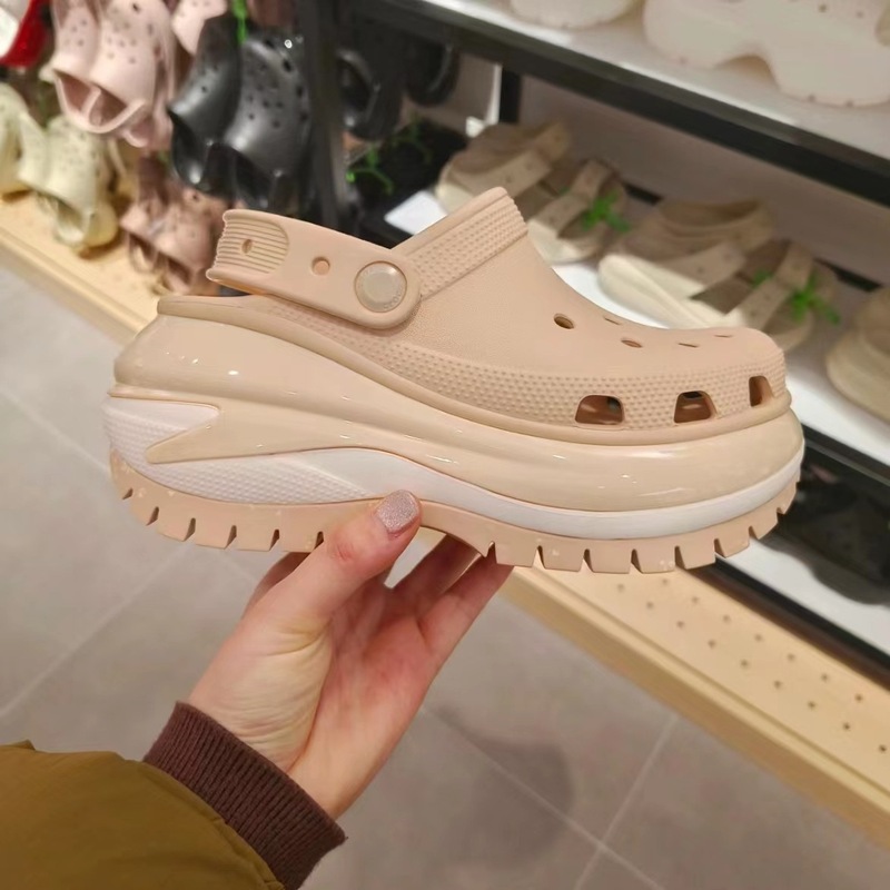 クロス カルロス クロックス ワニ靴 クラウド パフ DIY ビーチシューズ 男女兼用 ハーフスリッパ 厚底 アウトドア ダッドシューズ|undefined