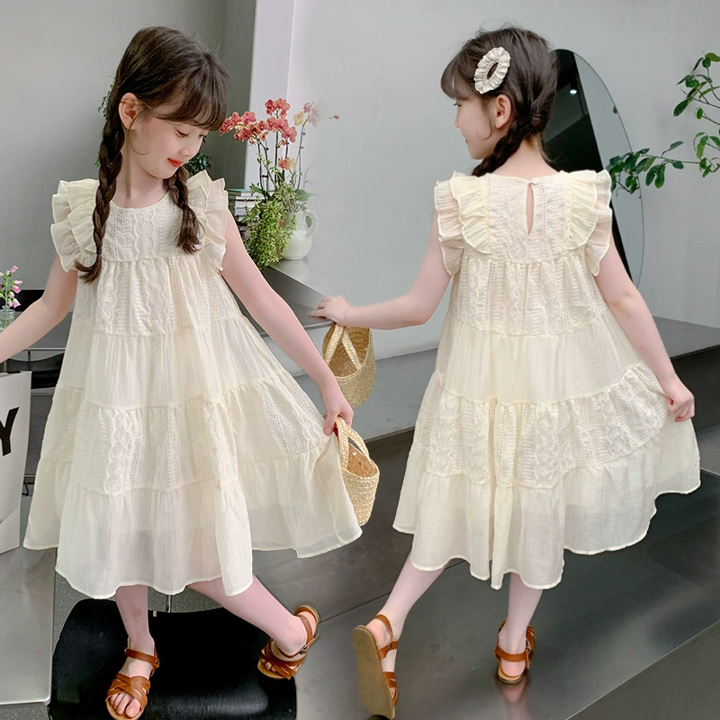 Summer dress, skirt, children's summer clothing, shiffon small princess costume, western style, children's clothing