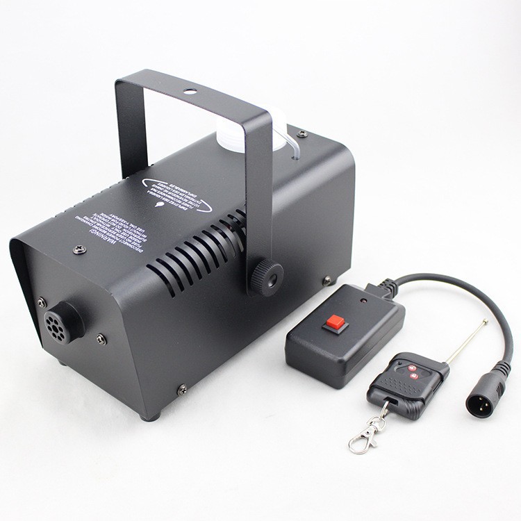 Máquina de humo transfronteriza 500W con 3LED lámparas pulverizador de humo de control remoto etapa boda colorido pulverizador de humo al por mayor