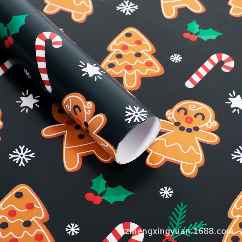 Papel para Envolver Regalos de Navidad de 80g de Papel Impreso, Decorativo para Decoración Navideña y Manualidades DIY
