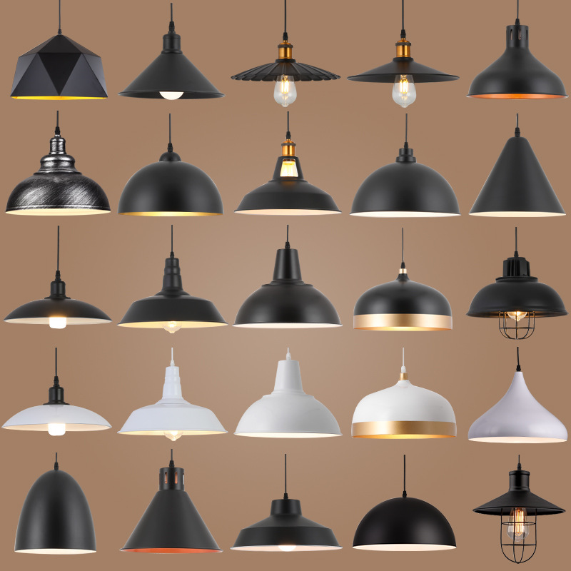 Retro Industrial Style Personalized Creative Bar Restaurant Shop Hotel Decoration American Nostalgic Commercial Lampshade Small Chandelier