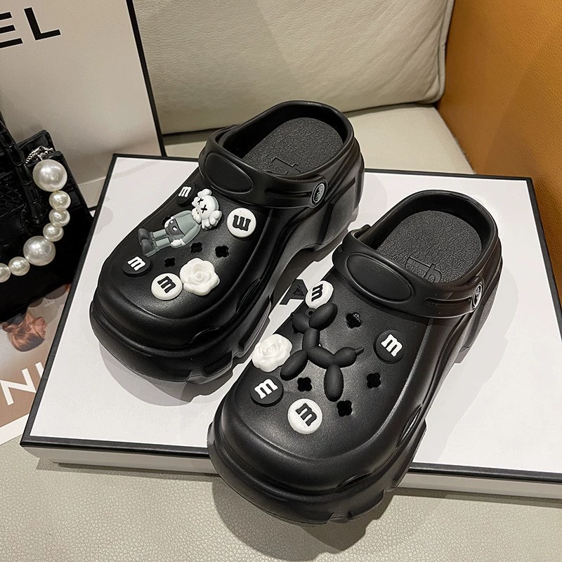 Cartoon Platform Clogs — Non-Slip Deodorized Summer Slides, Sizes 36–41
