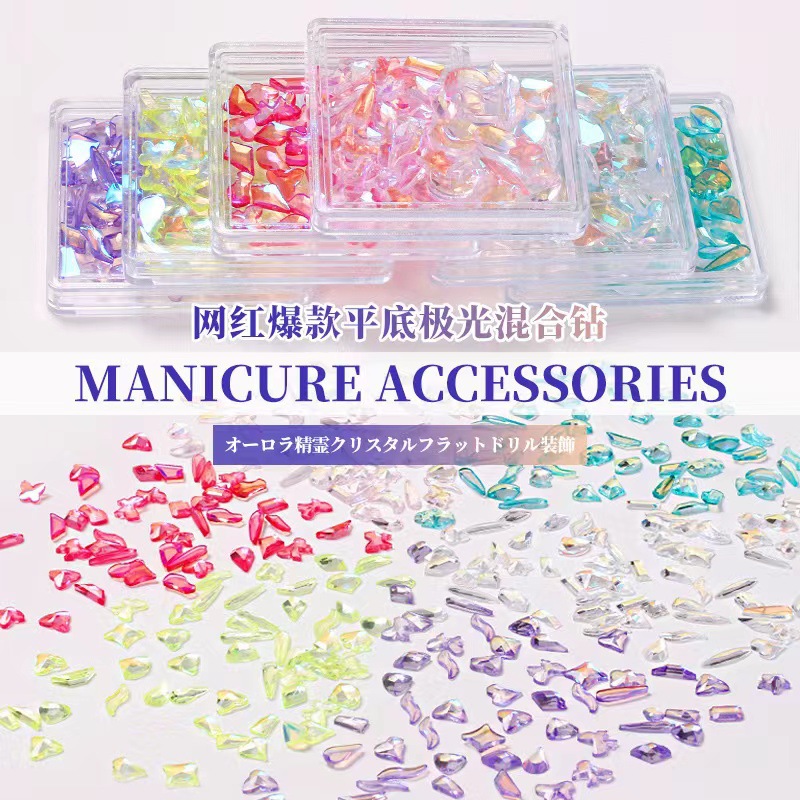 Red ultra brillante taladro de uñas mini taladro plano pequeño ultra brillante lago azul azul pálido joyería taladro de uñas blanco