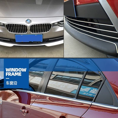 Car Window Bright Strips, Modified Şüşə kənarı xromları/moldingləri