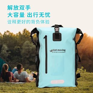 Waterproof Backpack Carbon Fiber Bag Mobile Phone Transparent Window Storage Bag Seaside Beach Bag Outdoor Sports Bag