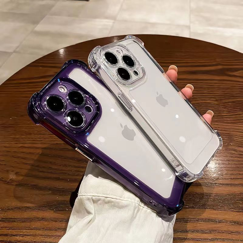 Funda para teléfono móvil iPhone16promax, airbag de cuatro esquinas, funda protectora anti-caída Apple 15 acrílico 14, transfronteriza