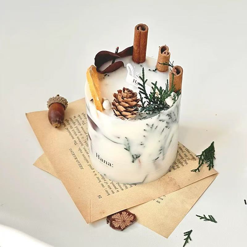 Flores de inmortalidad transfronterizas flores secas rosas de aroma vela floral vela de boda regalo de mano aroma del dormitorio real