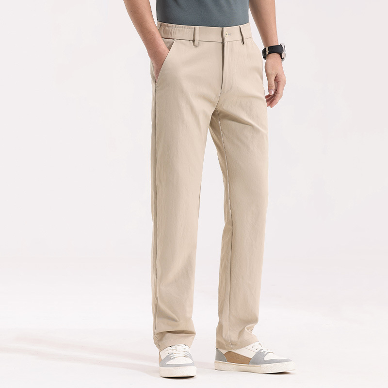Demi-season autumn elastic solid color trousers for leisure for…