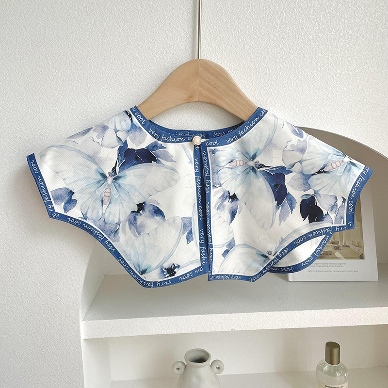 Nuevo chal protector solar de verano de las mujeres al aire libre con aire acondicionado decoración de la habitación chaleco de protección del cuello pequeña bufanda falsa bufanda anudada