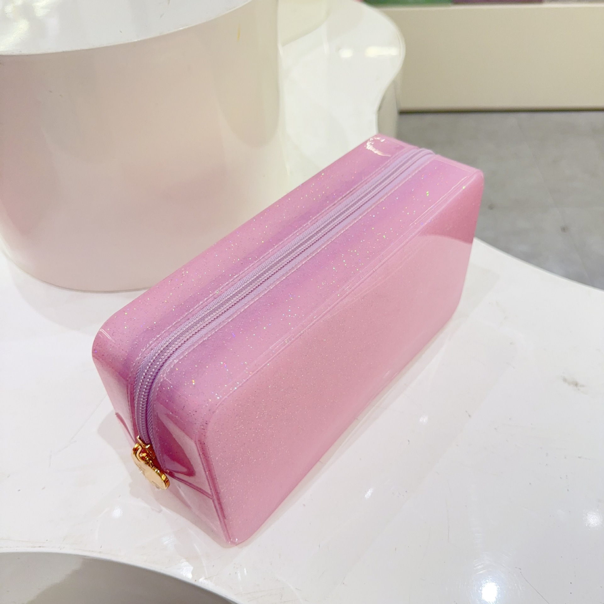 PVC Solid Color Sewing Thread Square Clutches display picture 9