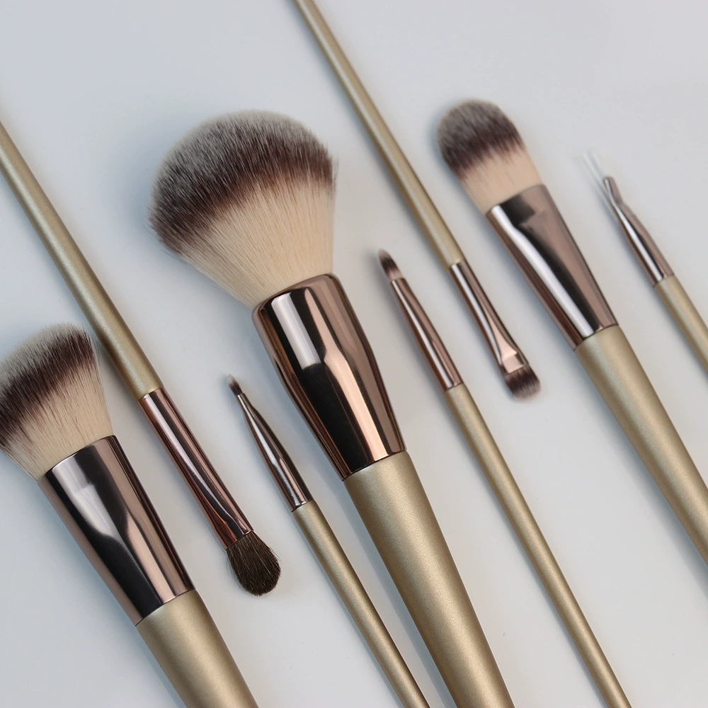 蕾尚 Soft brush, рассыпчатая пудра, румяна, тени для век, 8 штук, полный набор, оптовая продажа