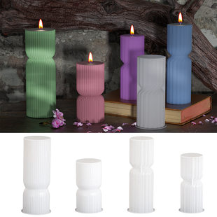 Epoxy resin, geometric candle, accessory, silicone mold, DIY