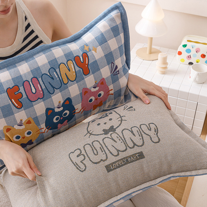 Funda de almohada para niños 100 funda interior de núcleo de almohada de algodón 40x60 funda protectora de almohada par de cuatro estaciones