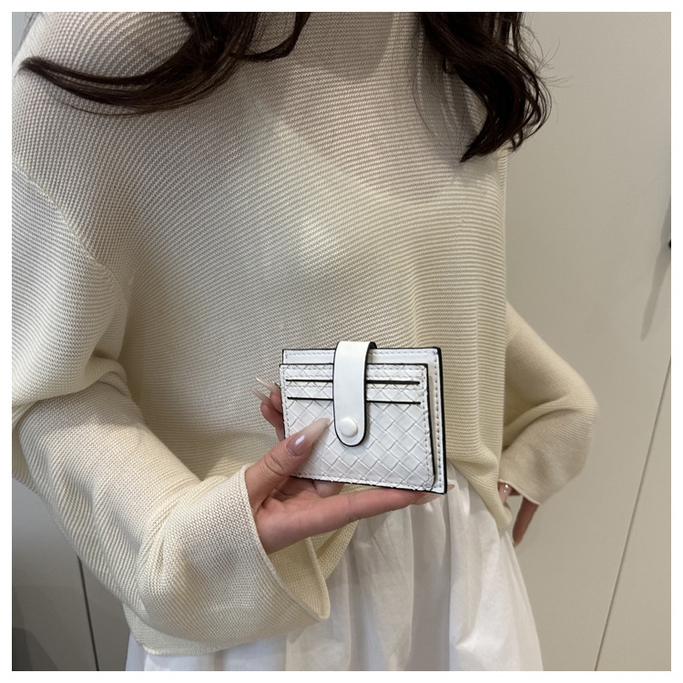 33g Weight Polyester Lining Material Magnetic Buckle Closure Type / Strap Type Card Holder Bags Type Daily Occasion PU Material Solid Color Pattern All Seasons Season Unisex Gender Basic, Classic Style Style Square Shape Unisex Solid Color PU Magnetic Buckle Card Holders 5