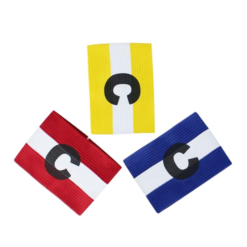 Brazalete de Capitán de Fútbol 111# de Nailon Elástico con Velcro para Fútbol