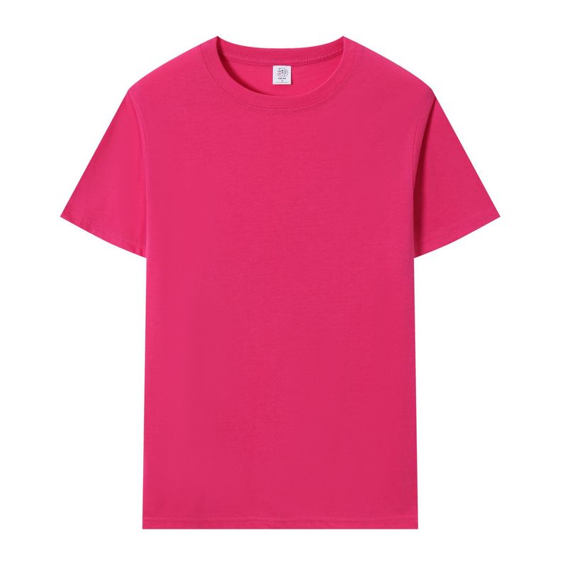 夏半袖Tシャツ、日常作業服、クラス服、ポリエステルラウンドネック文化シャツ、スポーツレジャートップス|undefined