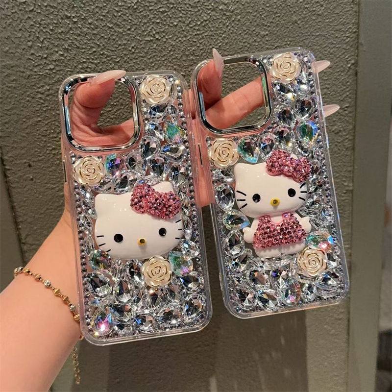 Suitable for Apple 16 Mobile Phone Case Kt Full Screen Diamond Iphone15Promax Protective Cover 14 High-End 13/12P Suitable for Apple 16 Mobile Phone Case Kt Full Screen Diamond Iphone15Promax Protective Cover 14 High-End 13/12P