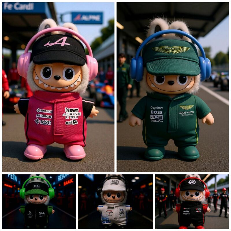 4.0 Labubu Dress up Baby Clothes F1 Ferrari Suit Series Collection Cute Blind Box Vinyl Doll Matching Clothes 4.0 Labubu Dress up Baby Clothes F1 Ferrari Suit Series Collection Cute Blind Box Vinyl Doll Matching Clothes