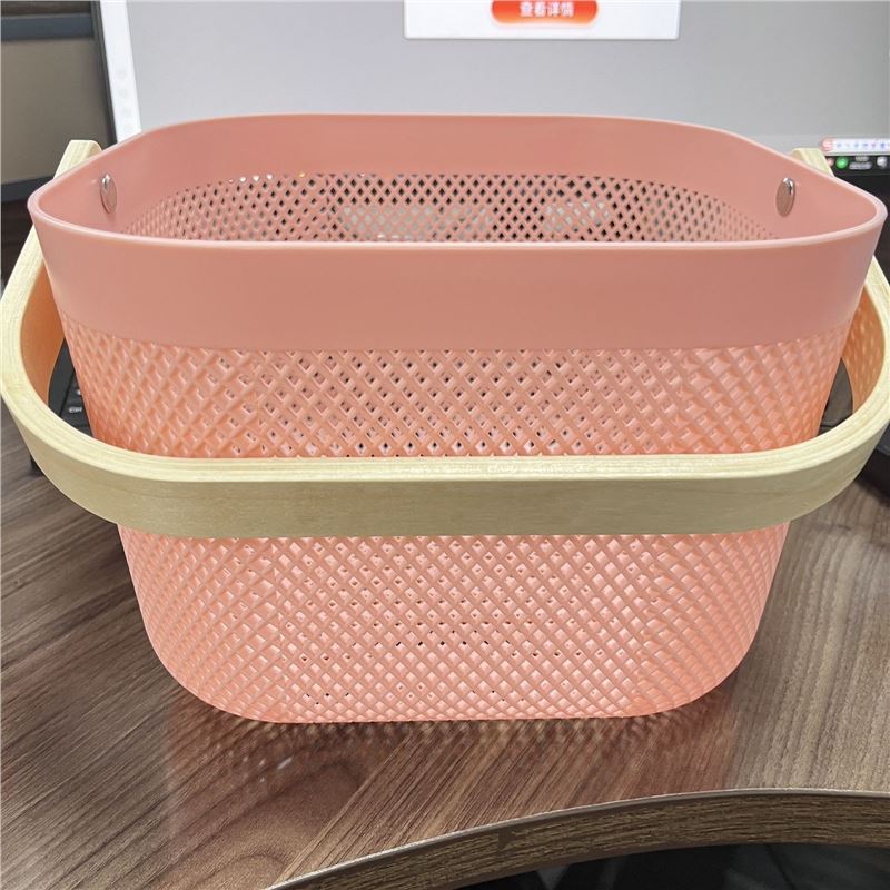Estilo de cocina de baño canasta de almacenamiento Resalto canasta de almacenamiento de mano canasta de almacenamiento canasta de snack