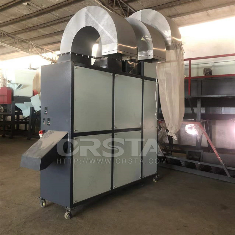 矿泉水瓶碎料PVC商标纸杂质风选机，塑料瓶片纸标签分离机