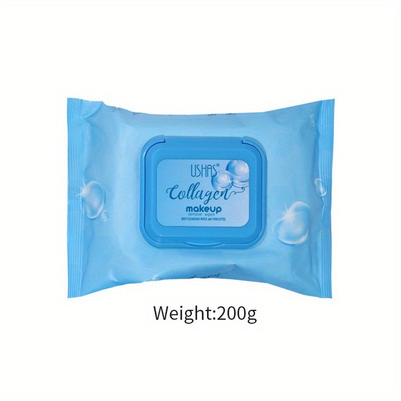 USHAS transfronterizo en stock 30/60 removedor de maquillaje desechable toallitas de limpieza facial