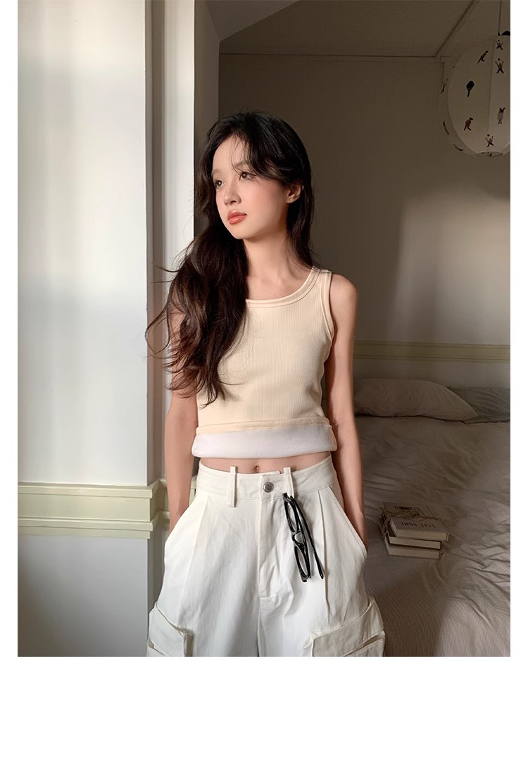 Super Soft Velvet Wide-shouldered Vest For Women, Warm And Hot Autumn And Winter Inner Layering, Slim Fit Top 6 O1CN01BJA1nJ1gdAJtRs9CQ !!2220684684164 0 cib