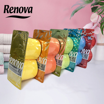 Renova box-packed tissue roll of paper household family toilet TOILET toilet paper Toilet paper Web Toilet paper